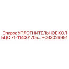 Уплотнительное кольцо 71-114001705… HC63026991 Эпирок