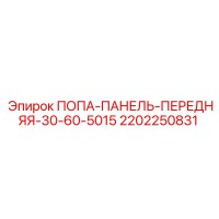 2202250831 ПОПА-ПАНЕЛЬ-ПЕРЕДНЯЯ-30-60-5015 Epiroc