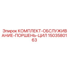 1503580163 КОМПЛЕКТ-ОБСЛУЖИВАНИЕ-ПОРШЕНЬ-ЦИЛ Epiroc