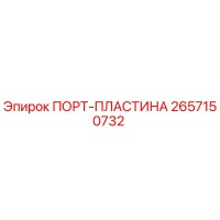 2657150732 ПОРТ-ПЛАСТИНА Epiroc