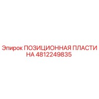 4812249835 ПОЗИЦИОННАЯ ПЛАСТИНА Epiroc