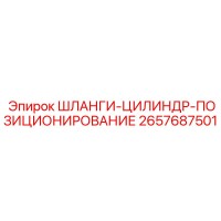 2657687501 ШЛАНГИ-ЦИЛИНДР-ПОЗИЦИОНИРОВАНИЕ Epiroc