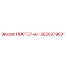 Запасная часть ПОСТЕР-АН артикул 9850979001 производитель Epiroc