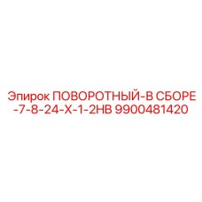 9900481420 ПОВОРОТНЫЙ-В СБОРЕ-7-8-24-X-1-2HB Epiroc