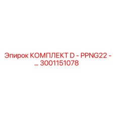 3001151078 КОМПЛЕКТ D - PPNG22 Epiroc