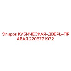 Оригинальная деталь КУБИЧЕСКАЯ-ДВЕРЬ-ПРАВАЯ 2205721972 Epiroc