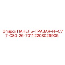 2203029905 ПАНЕЛЬ-ПРАВАЯ-FF-C77-C80-26-7011 Epiroc