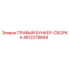 4812278669 ПРАВЫЙ БУНКЕР-СБОРКА Epiroc