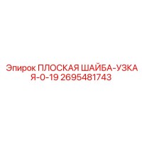2695481743 ПЛОСКАЯ ШАЙБА-УЗКАЯ-0-19 Epiroc