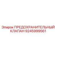 9245999561 ПРЕДОХРАНИТЕЛЬНЫЙ КЛАПАН Epiroc