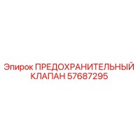 57687295 ПРЕДОХРАНИТЕЛЬНЫЙ КЛАПАН Epiroc