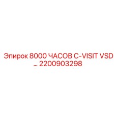 2200903298 8000 ЧАСОВ C-VISIT VSD Epiroc