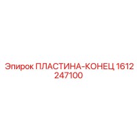 1612247100 ПЛАСТИНА-КОНЕЦ Epiroc