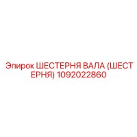 1092022860 ШЕСТЕРНЯ ВАЛА (ШЕСТЕРНЯ) Epiroc