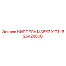 1625428800 НИППЕЛЬ M36X2 X G1 Epiroc