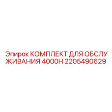 2205490629 КОМПЛЕКТ ДЛЯ ОБСЛУЖИВАНИЯ 4000H Эпирок