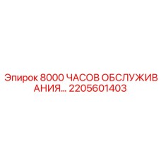 2205601403 - 8000 ЧАСОВ ОБСЛУЖИВАНИЯ... | Epiroc