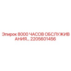 2205601456 8000 ЧАСОВ ОБСЛУЖИВАНИЯ Epiroc