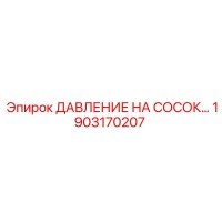 1903170207 ДАВЛЕНИЕ НА СОСОК Epiroc