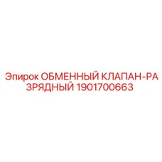 1901700663 ОБМЕННЫЙ КЛАПАН-РАЗРЯДНЫЙ Epiroc
