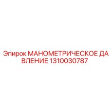 1310030787 МАНОМЕТРИЧЕСКОЕ ДАВЛЕНИЕ Epiroc