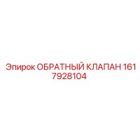 1617928104 ОБРАТНЫЙ КЛАПАН Epiroc
