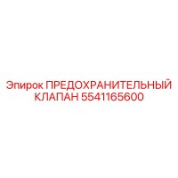 5541165600 ПРЕДОХРАНИТЕЛЬНЫЙ КЛАПАН Epiroc