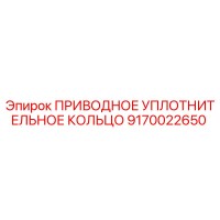 9170022650 ПРИВОДНОЕ УПЛОТНИТЕЛЬНОЕ КОЛЬЦО Epiroc