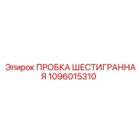 1096015310 ПРОБКА ШЕСТИГРАННАЯ Epiroc