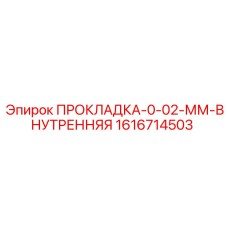 1616714503 ПРОКЛАДКА-0-02-ММ-ВНУТРЕННЯЯ Epiroc