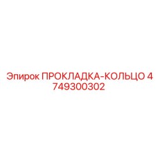 4749300302 ПРОКЛАДКА-КОЛЬЦО Epiroc