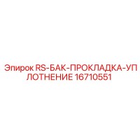16710551 RS-БАК-ПРОКЛАДКА-УПЛОТНЕНИЕ Epiroc