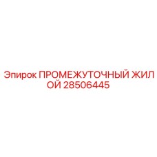 28506445 ПРОМЕЖУТОЧНЫЙ ЖИЛОЙ Epiroc