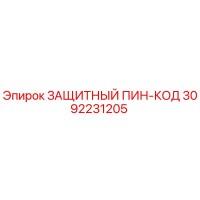 3092231205 ЗАЩИТНЫЙ ПИН-КОД Epiroc