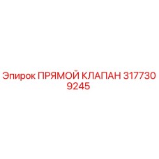 3177309245 ПРЯМОЙ КЛАПАН Epiroc