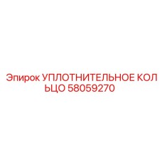 58059270 УПЛОТНИТЕЛЬНОЕ КОЛЬЦО Epiroc