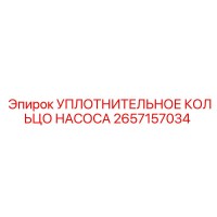 2657157034 УПЛОТНИТЕЛЬНОЕ КОЛЬЦО НАСОСА Epiroc