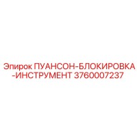 3760007237 ПУАНСОН-БЛОКИРОВКА-ИНСТРУМЕНТ Epiroc