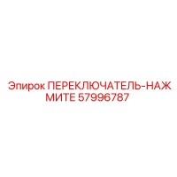 57996787 ПЕРЕКЛЮЧАТЕЛЬ-НАЖМИТЕ Epiroc