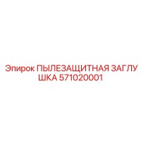 571020001 ПЫЛЕЗАЩИТНАЯ ЗАГЛУШКА Epiroc