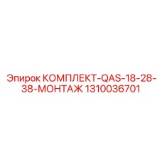1310036701 КОМПЛЕКТ-QAS-18-28-38-МОНТАЖ Эпирок