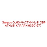 93501677 QL60-ЧАСТИЧНЫЙ ОБРАТНЫЙ КЛАПАН Epiroc