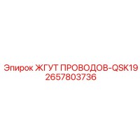 2657803736 ЖГУТ ПРОВОДОВ-QSK19 Epiroc