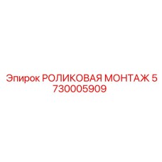 5730005909 РОЛИКОВАЯ МОНТАЖ Epiroc
