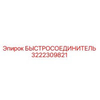 3222309821 БЫСТРОСОЕДИНИТЕЛЬ Epiroc