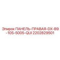 2202829501 ПАНЕЛЬ-ПРАВАЯ-DX-B9-10S-5005-QUI Epiroc