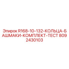 8092430103 R168-10-132-КОЛЬЦА-БАШМАКИ-КОМПЛЕКТ-ТЕСТ Epiroc