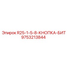 9753213844 R25-1-5-8-КНОПКА-БИТ Epiroc