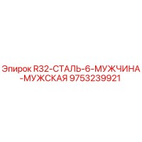 9753239921 R32-СТАЛЬ-6-МУЖЧИНА-МУЖСКАЯ Epiroc