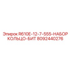 8092440276 R610E-12-7-555-НАБОР КОЛЬЦО-БИТ Эпирок
